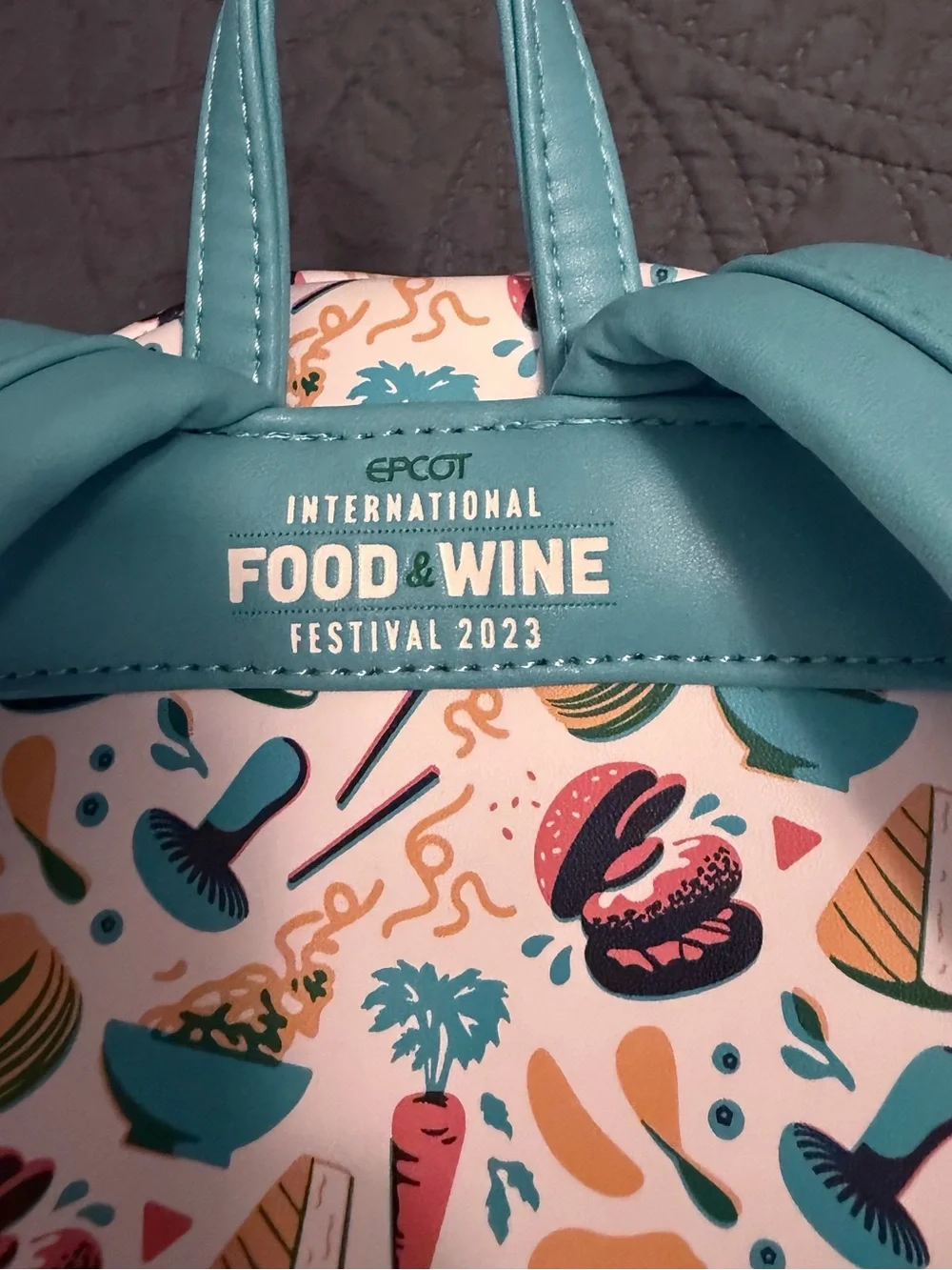 Loungefly Disney Food & Wine Festival 2023 Mini Backpack.